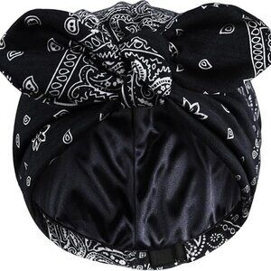 Satin Lined Beanies for Women Chemo Headwear Silky Lined Cotton Sleeping Cap